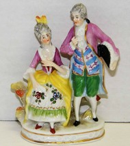 Vintage 4&quot; Colonial Couple Porcelain Man &amp; Woman Figurine GERMANY - $30.00