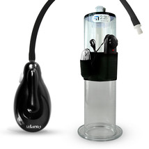 LeLuv eGrip Electric Vibrating Penis Pump | Silicone Hose | Wide Flange Cylinder - £62.32 GBP+