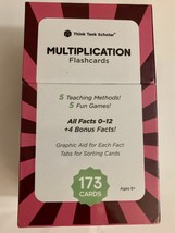 Think Tank Scholar 173 Multiplication Flash Cards | Full Set (All Facts 0-12)  - £19.55 GBP