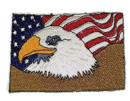 God Bless America Custom and Unique Patriotic Patches[American Flag with... - $10.29