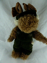 The Boyds Collection Plush Moose Mukluk in Hunting outfit clothes 10&quot; Jointed - £14.46 GBP