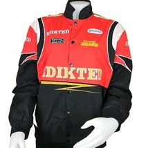 Edikted Bomber Jacket Mens Sz M Car Racing Rally National Guard Retro Dr... - $660.63 MXN