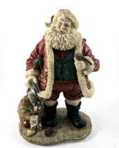 Christmas Santa  Figurine With Bag Of Presents 10.5&quot; tall Extra Special - £23.97 GBP
