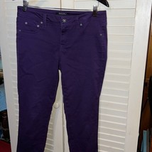 Roz &amp; Ali purple stretch, denim, jeans, size 4 average - £11.48 GBP