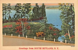 South Rutland New York~Greetings From Postcard - £4.07 GBP
