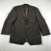 Vintage Hugo Boss Blazer Mens 40 R Gray Two Button Ventless Wool - $37.39