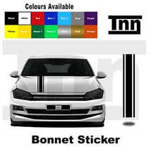 Bonnet Stripe Sticker Vinyl Decal For Volkswagen VW Polo Golf Lupo R GTI... - £22.34 GBP