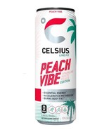 Celsius Live Fit Sparkling Peach Vibe Essential Energy Drink 12oz., 1 Si... - £9.51 GBP
