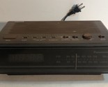 Vintage Panasonic RC-65 AM/FM Digital Alarm Clock Radio Faux Wood Grain ... - $20.53