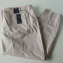 Women&#39;s EX M&amp;S Natural Cotton Rich Chinos Straight leg Trouser Size 22 R... - $27.27