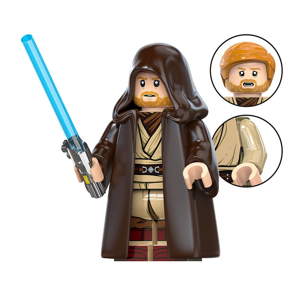 Star Wars Obi-Wan Jedi Master Minifigure in Cloak - $3.60