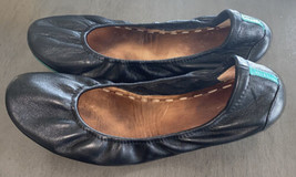 Tieks by Gavrieli Black Leather Slip-on Folding Ballet Flats Size 9 EUC - £63.75 GBP