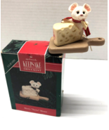 Hallmark Vintage Merry SWISS Mouse Clip 1992 Christmas Ornament - $13.44 CAD