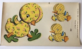 Vintage Nursery Decal Baby Ducks  Retro 50’s Mid Century  #108 - £9.44 GBP