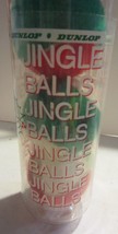 Vintage  Dunlop Jingle Balls  Christmas Tennis Balls red/white/green  - £13.35 GBP