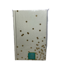 Kate Spade NY- Confetti Dot Notebook - White/Gold Hardcover 200 Pages - £11.03 GBP