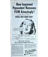 PEPSODENT-FASTER FOAMING-SWEEPS FILM AWAY 1949 VTG Print Ad-American Mag... - $283.49 MXN