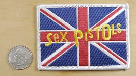 SEX PISTOLS BRITISH FLAG IRON-ON / SEW-ON  PATCH MUSIC / DECOR 3 1/2&quot;X 2... - £4.16 GBP