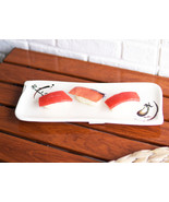 Pack Of 6 Eggplant With Zen Swirl Wavy Appetizer Meat Skewers Sushi Long... - $65.54 CAD