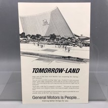 Vintage Magazine Ad Print Design Advertising General Motors Tomorrowland - £26.54 GBP