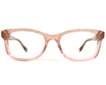 Gwen Stefani Eyeglasses Frames GX807 BLS Blush Clear Pink Gold Glitter 4... - $69.91