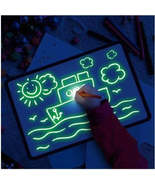 Educational Toy Drawing Pad 3D Magic 8 Light Effects Puzzle Board Sketchpad - £6.86 GBP+