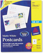 New A Printable Postcards for Inkjet Printers, 4.25&quot; x 5.5&quot;, 200  Cards - $33.61
