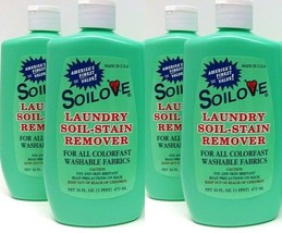 ( LOT 4 ) NEW Soilove Laundry Soil-stain Remover 16 oz Each ( Total 64 oz ) - $29.69