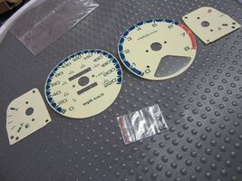 KILOMETERS KM/H For 94-97 Honda Accord Yellow "WHITE" Glow Through Gauge... - $22.76
