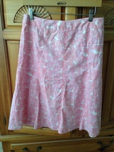 women&#39;s lined light weight 100% cotton soft skirt shell design by Sigrid Olsen s - £19.65 GBP