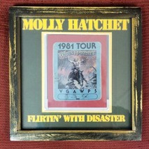 Molly Hatchet - Vintage 1981 Pro Framed Original Concert Backstage Pass. - £18.96 GBP
