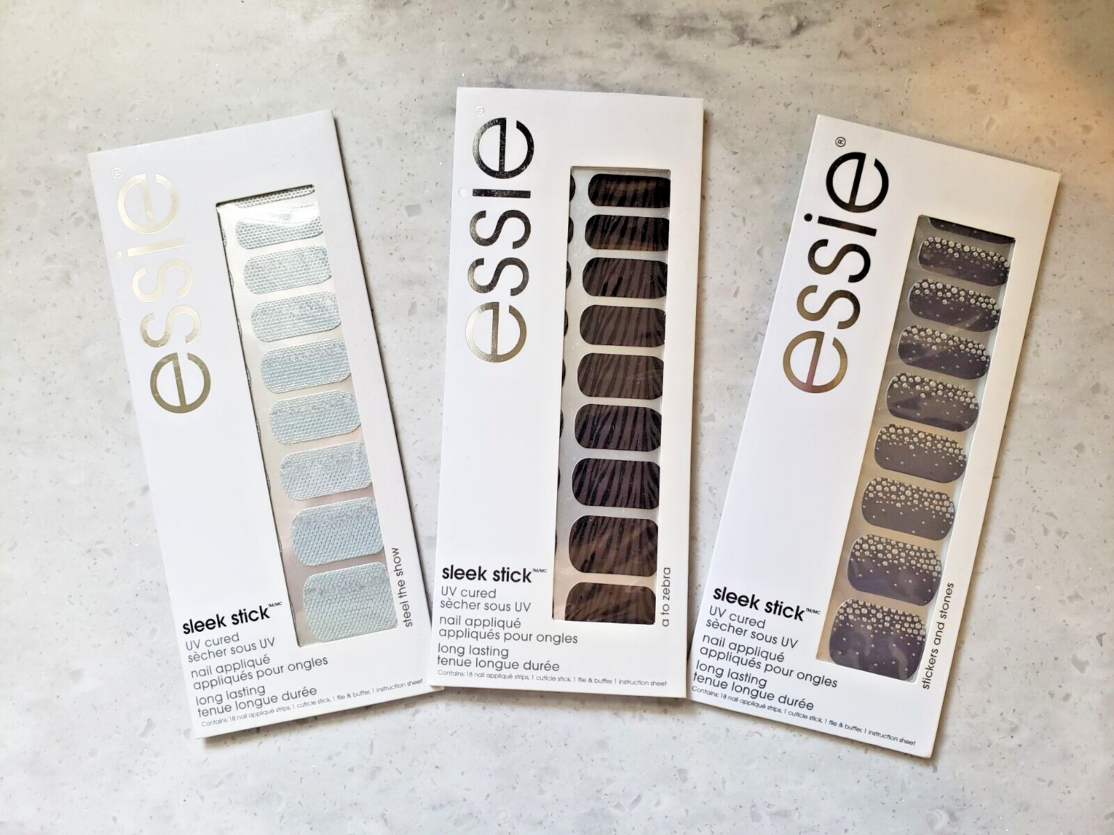 Primary image for Essie Sleek Stick Nail Sticker Steel The Show/A To Zebra/Stickers And Stones Set
