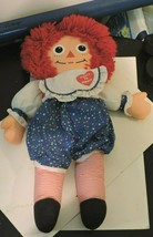 Vintage 1992 Raggedy Ann Heart To Heart Doll By Playskool 17&quot; Collectible - £19.74 GBP
