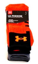 Under Armour UA Phenom Assorted Crew Socks 3 in Package Men&#39;s  8-12  NWT - £31.54 GBP