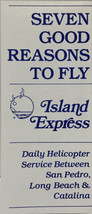 Catalina Island Travel Brochure - &quot;Seven Good Reasons to Fly&quot; Island Exp... - £10.08 GBP