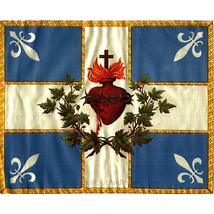 Flag of the Sacred Heart – Art Print on Paper – Catholic art - £8.55 GBP+