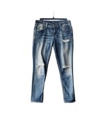 Miss Me Mid-Rise Ankle Skinny Women&#39;s Blue Denim Jeans Size 28 - $50.50 CAD