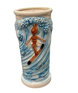 Vintage Ceramic Tiki Mug With Surfer Girl Design - €14,88 EUR