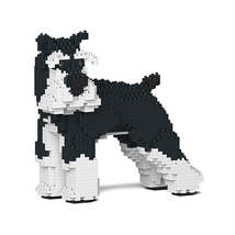 Standard Schnauzer Dog Sculptures (JEKCA Lego Brick) DIY Kit - £58.21 GBP