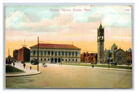 Copley Square Street View Boston Massachusetts MA Unused UNP DB Postcard E17 - $3.51