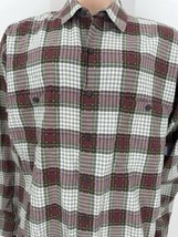 Patagonia Long Sleeve 100% Cotton Shirt Red Plaid With Speckles Size XL - £22.95 GBP