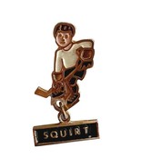 Squirt White Jersey Vintage Hockey Pin Enamel Filled Sports Collectible ... - $474.98 MXN