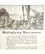 1923 Bell System AT&amp;T Man Power Advertisement Telephone Ephemera 9 x 5.5&quot; - $27.34 CAD
