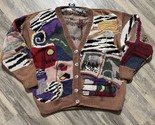 Vintage Traditional Trading Co Safari Hand Knitted Cardigan Size Large - $96.57