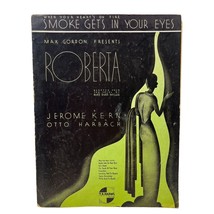 Smoke Gets in Your Eyes Piano Sheet Music From Roberta 1933 Vintage Jerome Kern - £6.25 GBP