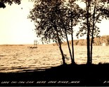 RPPC Lago Chi-Cau-Gon Ferro Fiume Michigan Mi LC Cook Co Cartolina Unp B... - $15.31