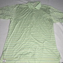 Peter Millar  Polo Shirt Mens Large Green Sz L Lightweight Blue Orange S... - $16.83