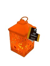 New Plastic LED Pumpkin Lantern W/Flickering Effect/On/Off Switch. 7” - £15.17 GBP