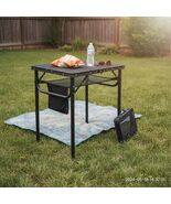 Portable Folding Grill Table Metal Aluminum 3-Height Adjustable for Camp... - $1,661.50 MXN