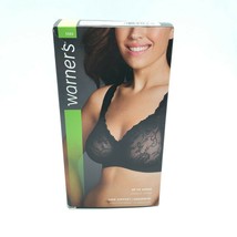 Warners Bra Firm Support Underwire Stretch Lace Black Up to 42DDD - £11.58 GBP